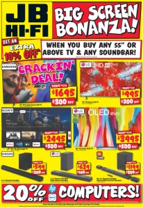 jb hi fi big screen bonanza