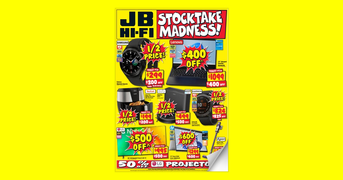 JB Hi Fi - Stocktake Madness!